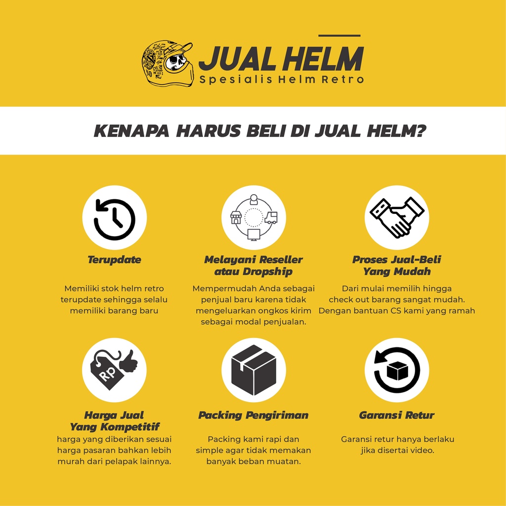 Helm Cargloss CFM Black Doff | Hitam Dof | Helm Classic | JUALHELM