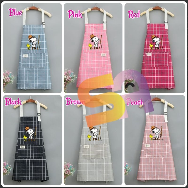 CELEMEK/APRON MASAK SNOOPY WATERPROOF SANRIO