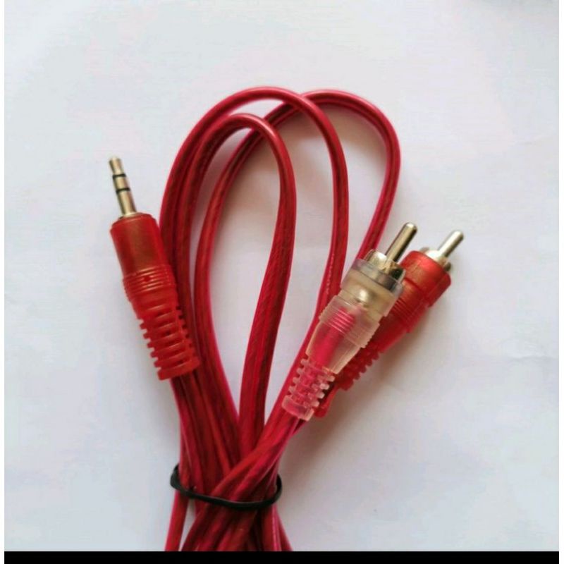 Kabel Aux Audio 1 in 1 Music Salon Ke Hp Jek Speaker Konektor Motip