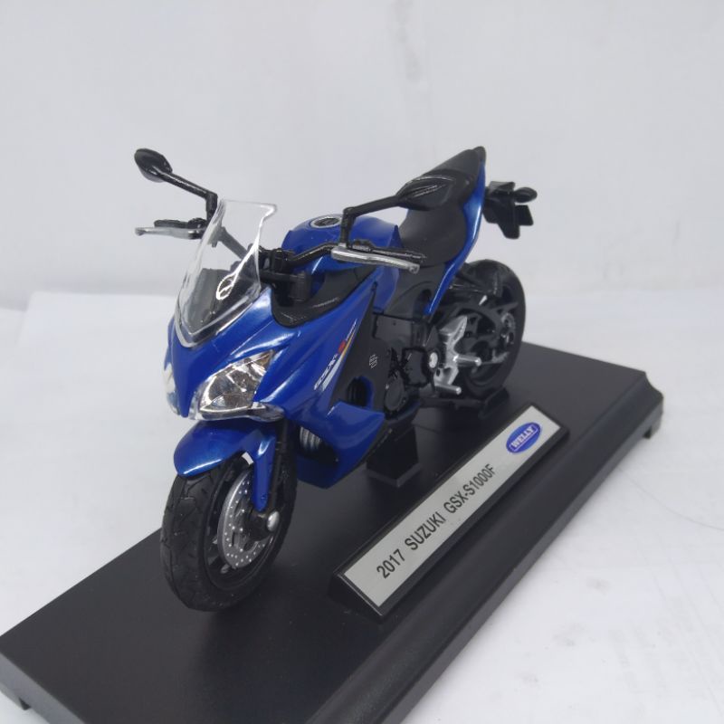 diecast miniatur motor Suzuki skala 1:18 ori