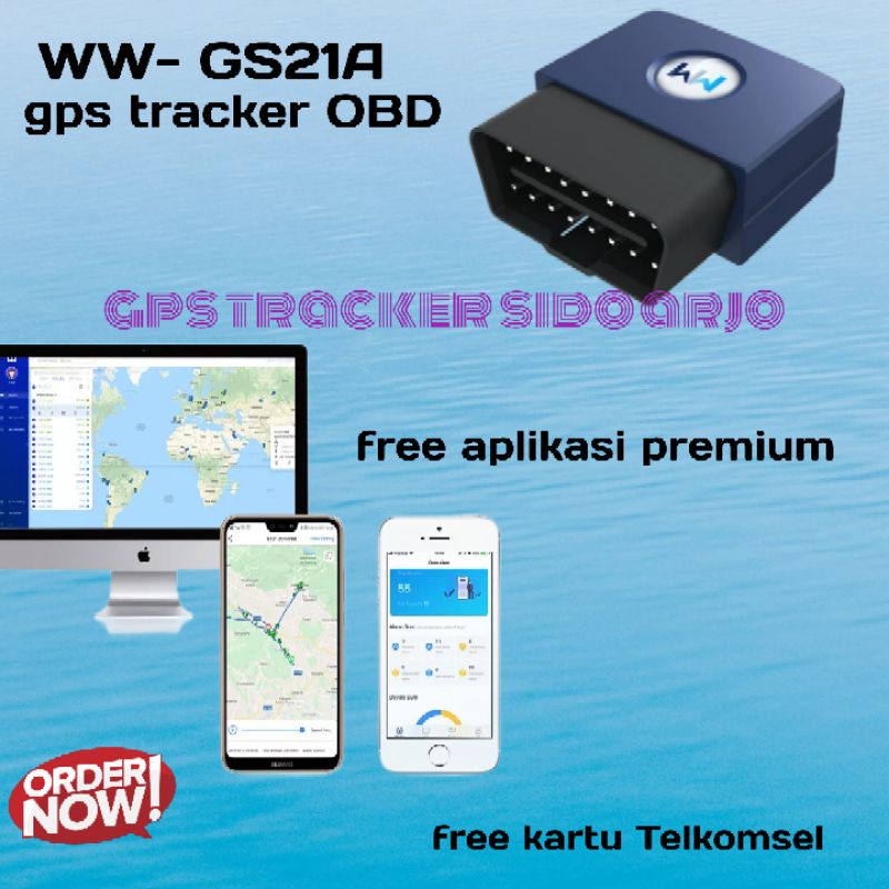 gps tracker OBD GS21A wanwaytech original free server