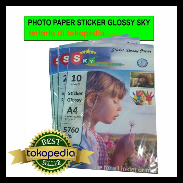 

Kertas Foto Photo Paper Sticker Glossy Sky Stiker Terlengkap