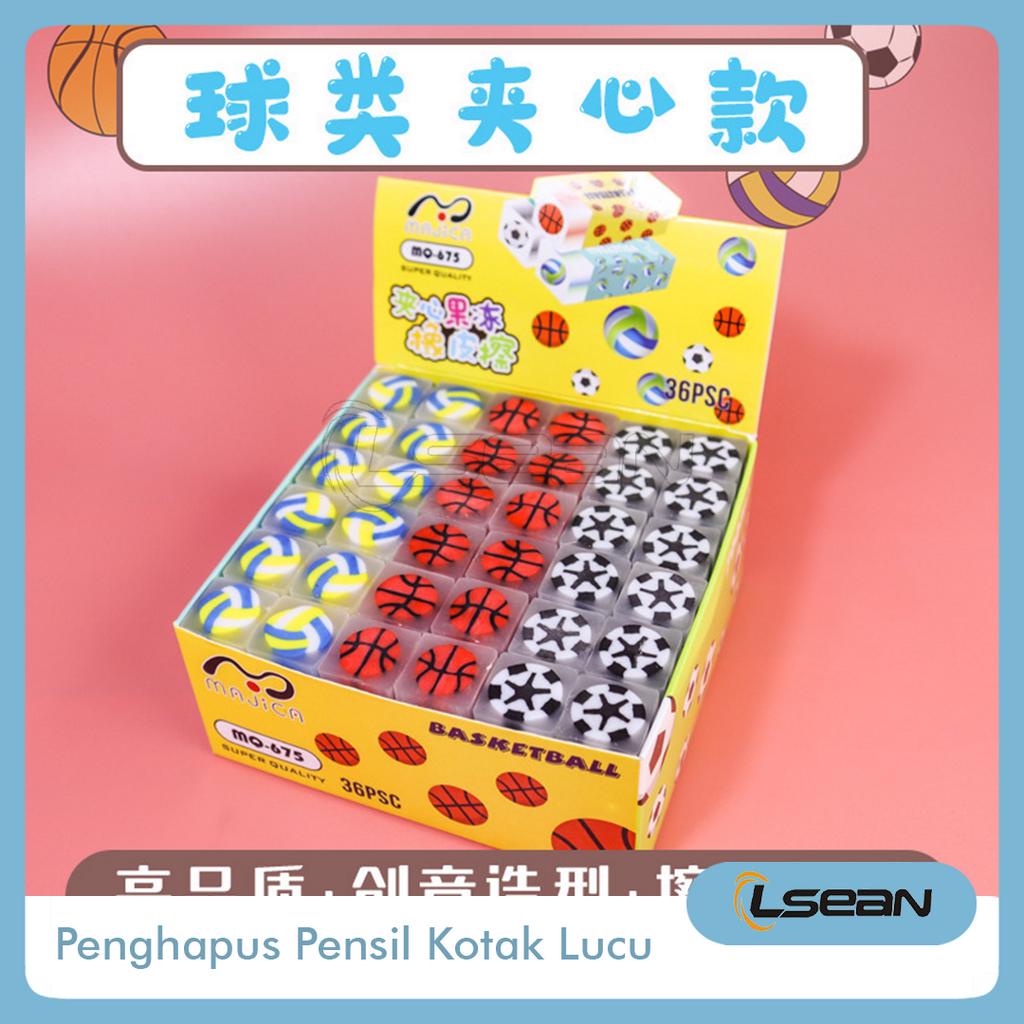 Penghapus Karet Eraser Pensil Kotak Motif Buah Hewan Dinosaurus Rocket Lucu