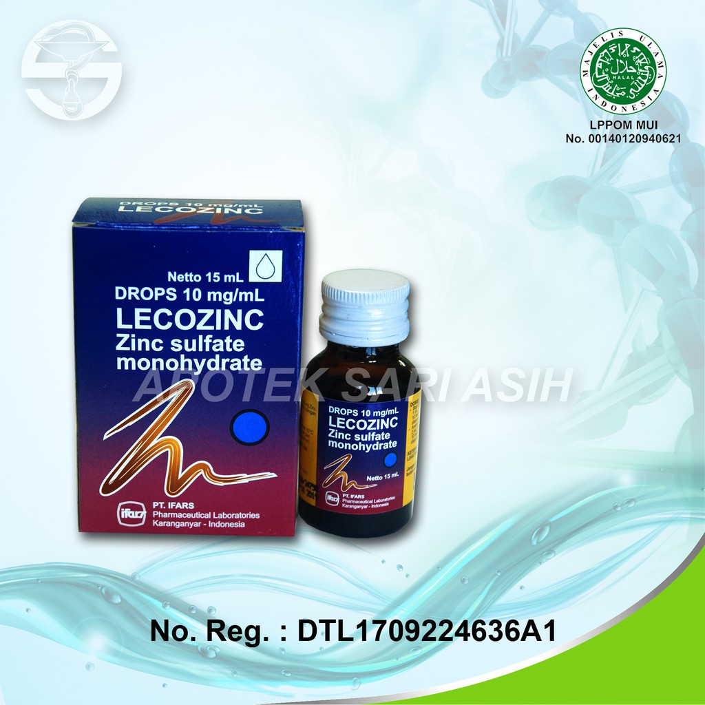 LECOZINC DROPS | ZINC untuk obat diare anak | 15 mL