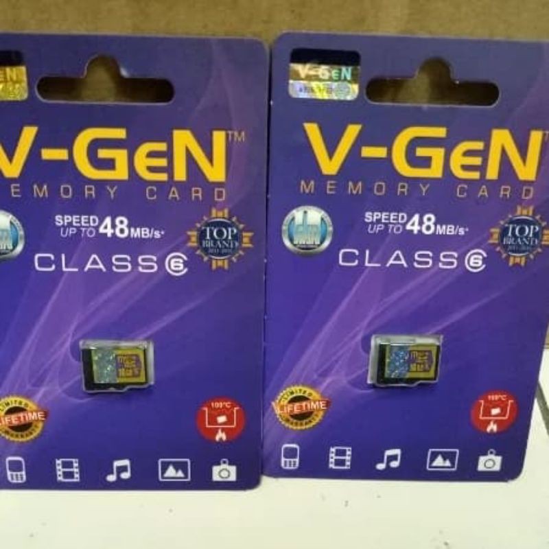 V-gen Micro SD V-gen 16 GB  TURBO Class 10 SERIES Memory Card HP 16 GB Vgen CLass 10