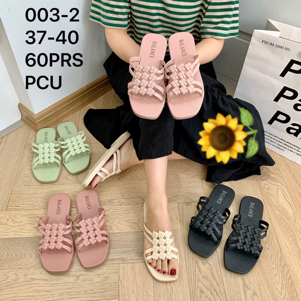 Sandal Karet Jelly Wedges Wanita import Model Terbaru Original Kekinian by AGUNG STYLE Balance 003-2