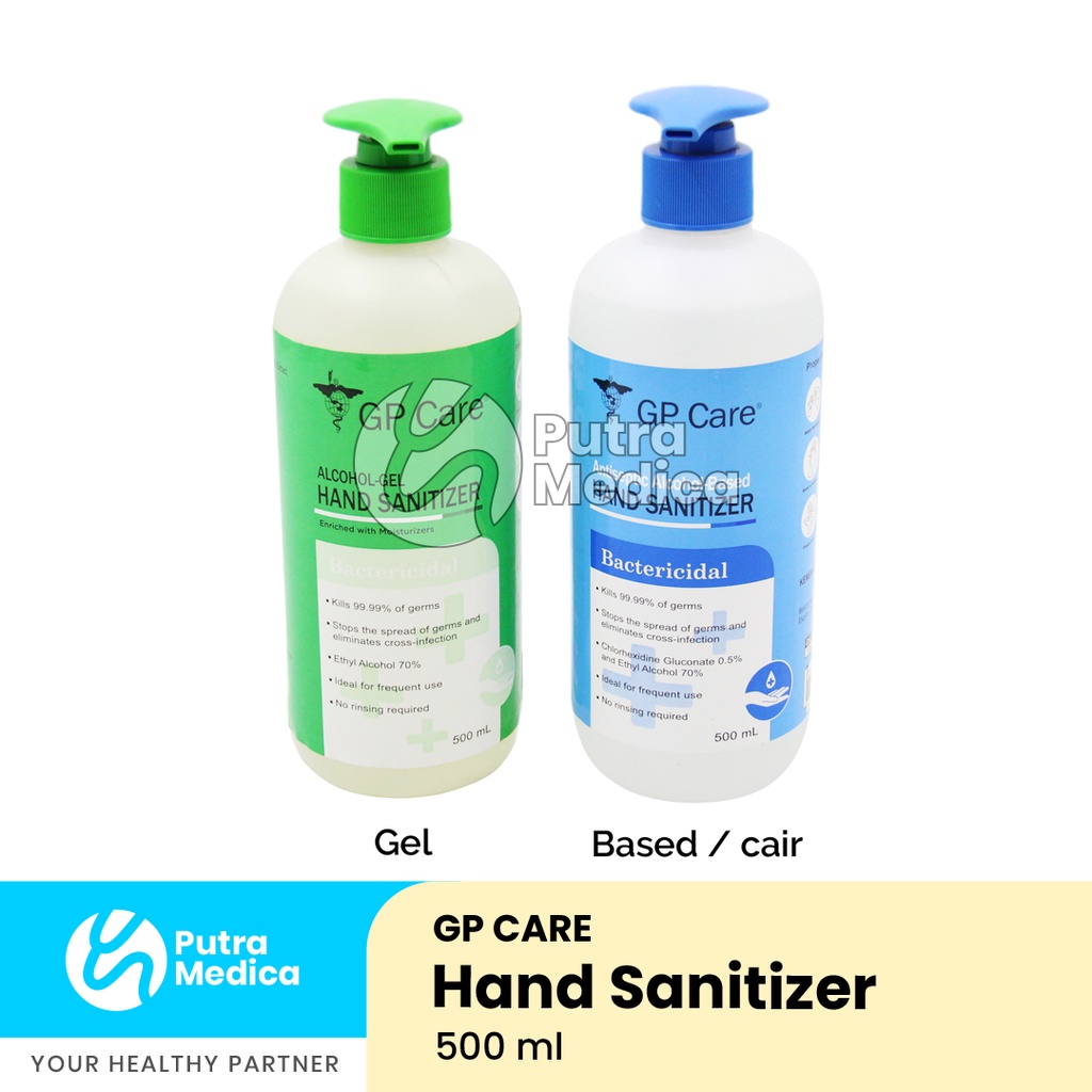 GP Care Hand Sanitizer Antiseptic Alcohol Gel - 500ml / Hand Rub / Aseptan / Pembersih Kuman