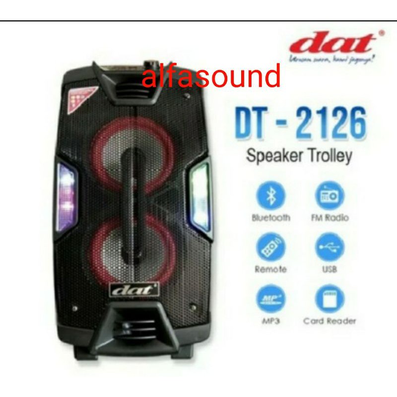 SPEAKER PORTABLE DAT DT 2126 MEETING DAT DT2126 6.5 INCH DOUBLE