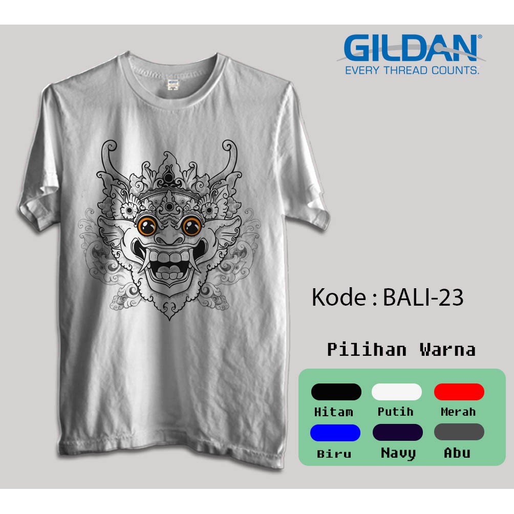 KAOS SOFTSTYLE, BAJU ATASAN ANAK DAN DEWASA - Barong & Rangda BALI