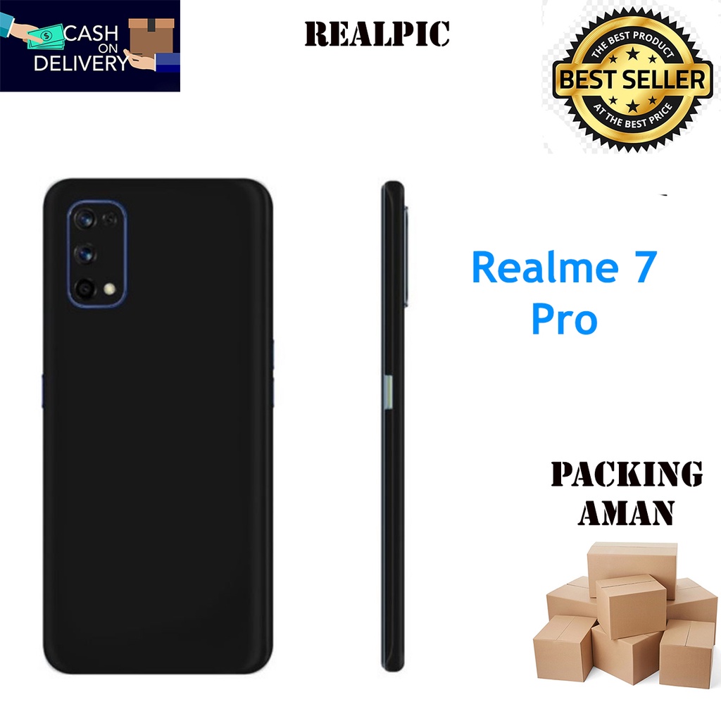 Casing Realme 7 Pro SoftCase Black Matte