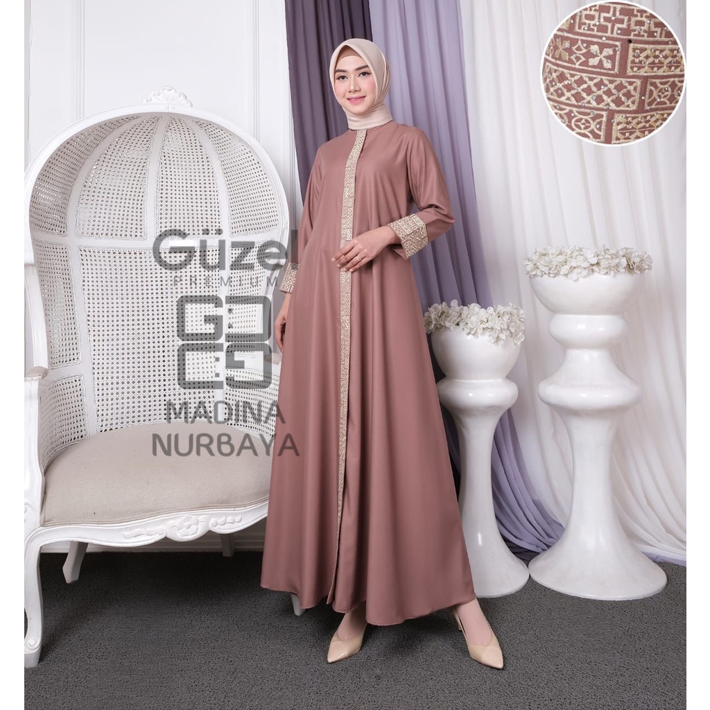 ARA_FASHION // GAMIS MADINA NURBAYA DRESS FULL BORDIR QUALITY PREMIUM // GAMIS WANITA KEKINIAN TERBA