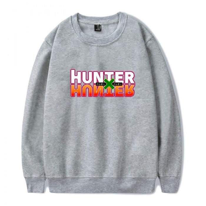 Sweater Basic Anime HXH Crewneck HUNTER x HUNTER MIROR Pria Wanita Bahan Fleece Ukuran S M L XL XXL XXXL