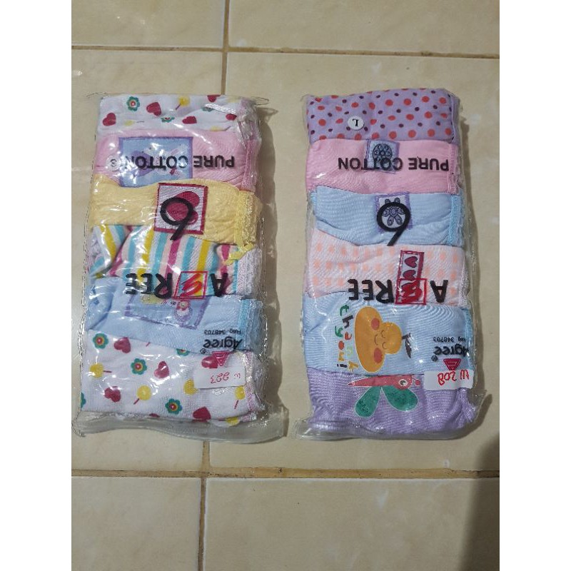 1biji CELANA DALAM AGREE CELANA DALAM ANAK PEREMPUAN AGREE SERI W