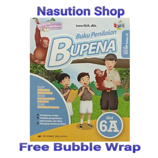 Original Buku Bupena Kelas 6 Sd 6a K13 Revisi Erlangga Shopee Indonesia