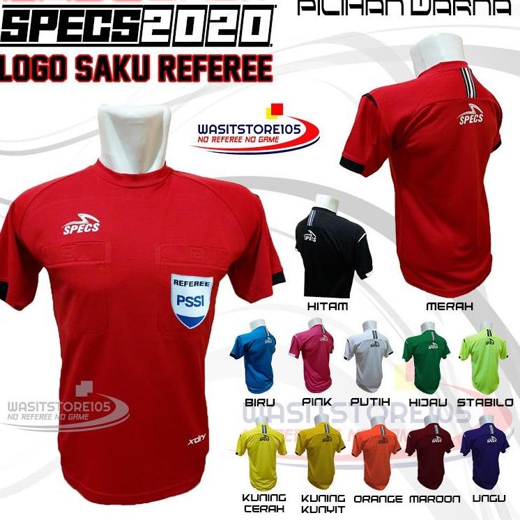 Terbaru.. Baju Wasit specs 2021 ( LOGO SAKU REFEREE ) harga baju saja