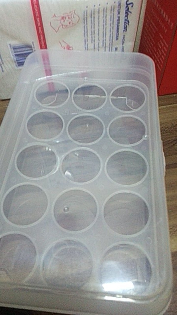 Tempat Box Telur 15 Lubang Sekat