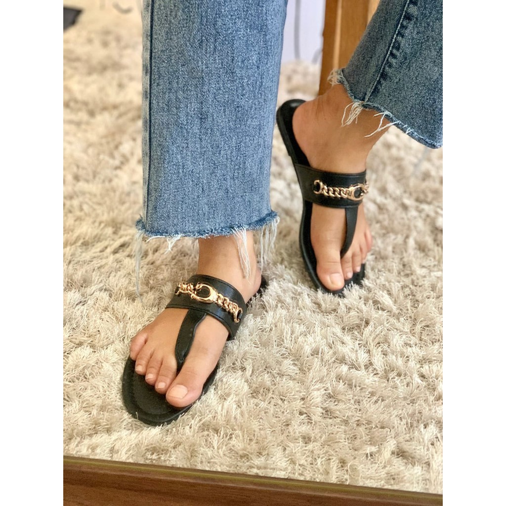 [7.7 Boombastis Sale⚡] - SANDAL WANITA CHS001 FLAT SENDAL PREMIUM IMPORT