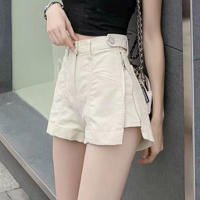 Celana jeans pendek wanita kekinian celana jeans korean style wanita celana pendek putih hot pants jeans