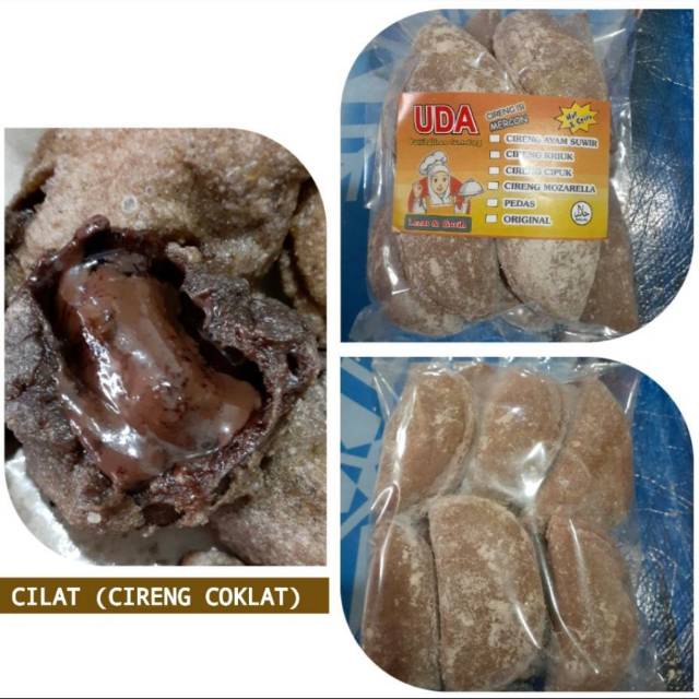 

Cireng coklat isi coklat