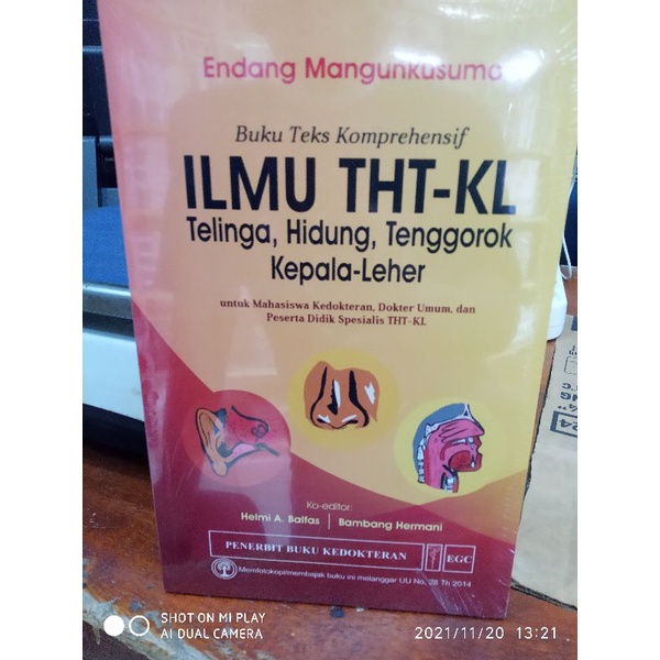 Buku teks komprehensif ilmu THT-KL telinga hidung tenggorok kepala leher untuk mahasiswa kedokteran 