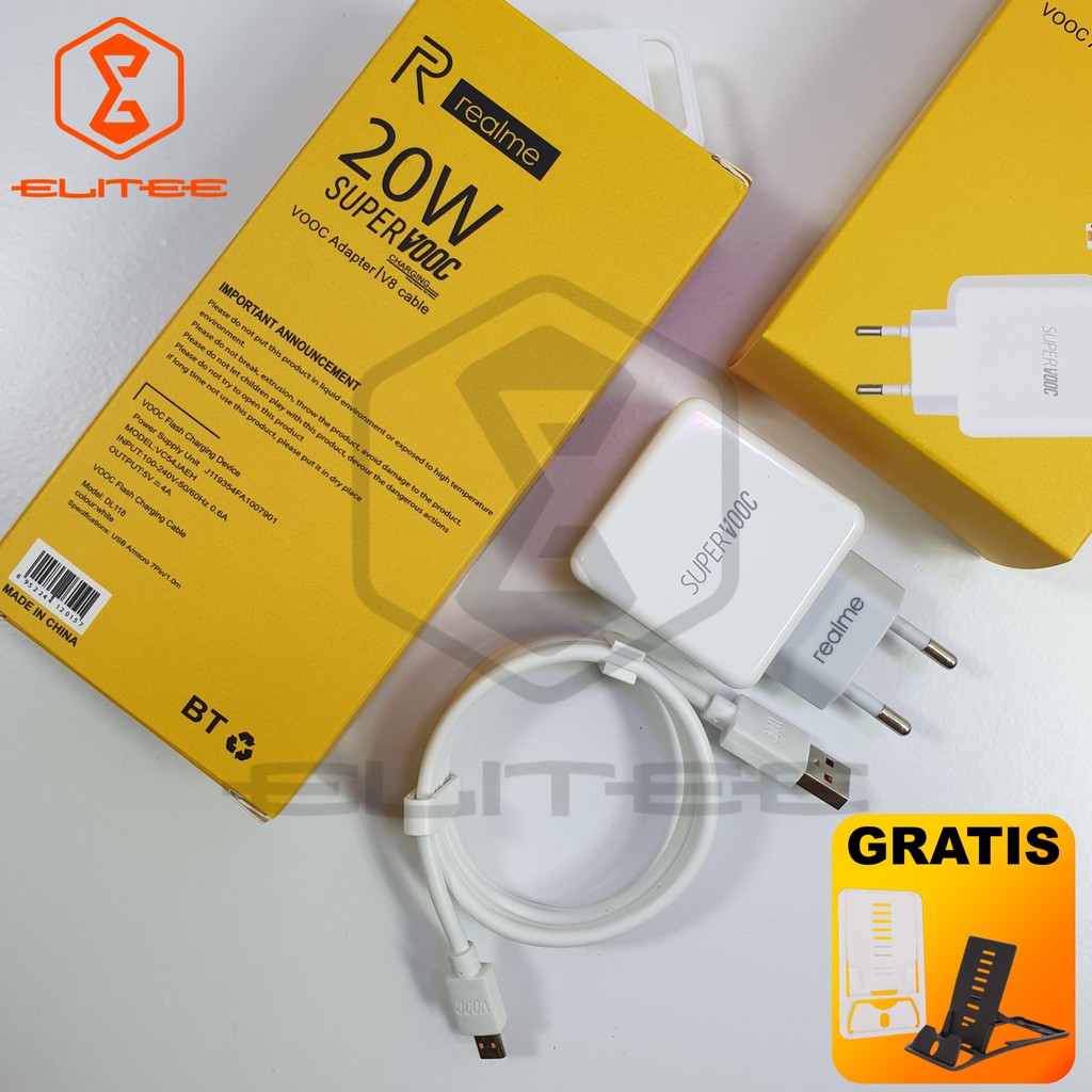 Charger Realme 20W Flash Charging Original