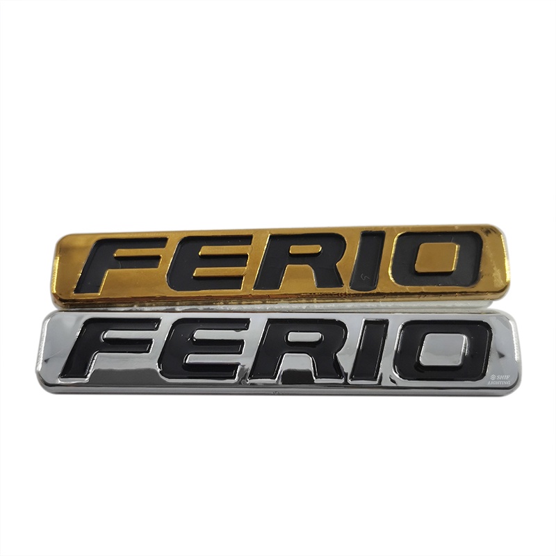 1pc Stiker Emblem Logo CIVIC Ferio Bahan ABS Warna Emas Untuk Bagasi Belakang Mobil HONDA Ferio
