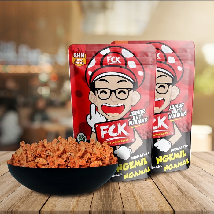 

Keripik kripik Jamur Crispy FCK cemilan enak sehat murah Bazar Cemilan - ORI