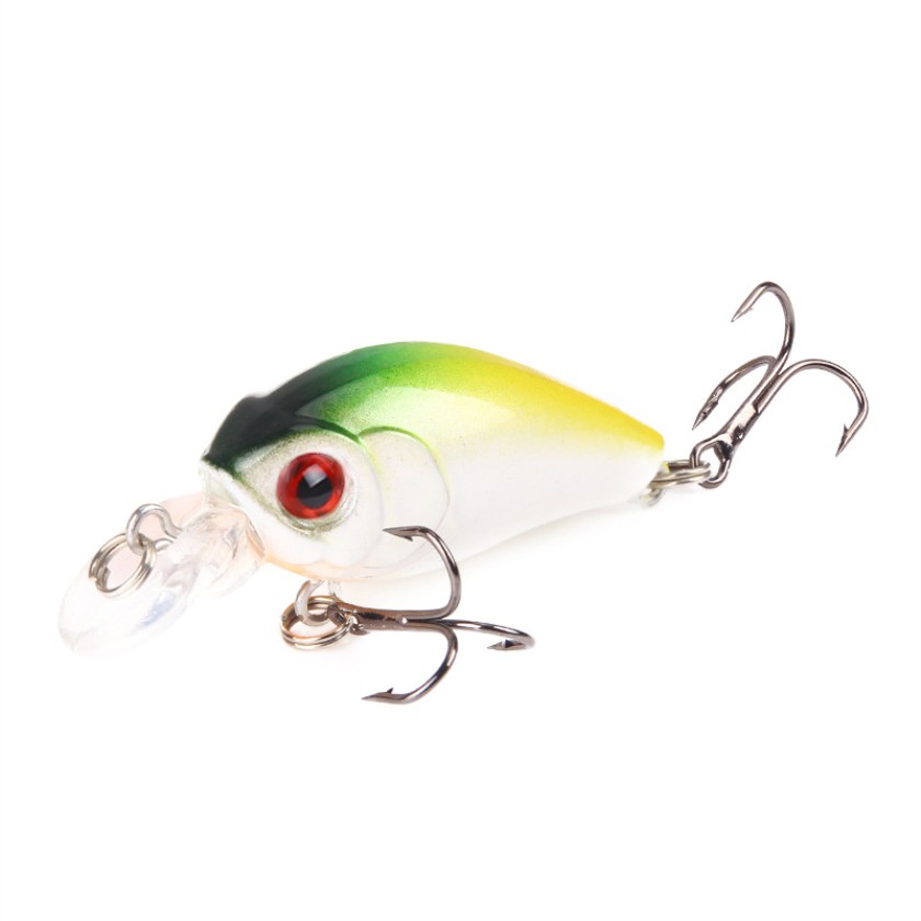 Shengyao 1Pcs Crankbait Umpan Pancing Fishing Lure 4.5cm/3.8g Topwater Fishing Bait Ikan Kecil Casting Wobble