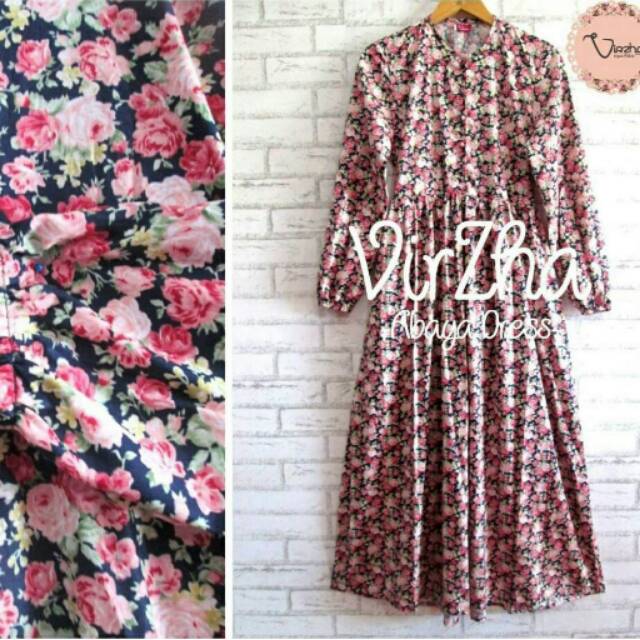 ABAYA DRESS warna navy gamis katjep