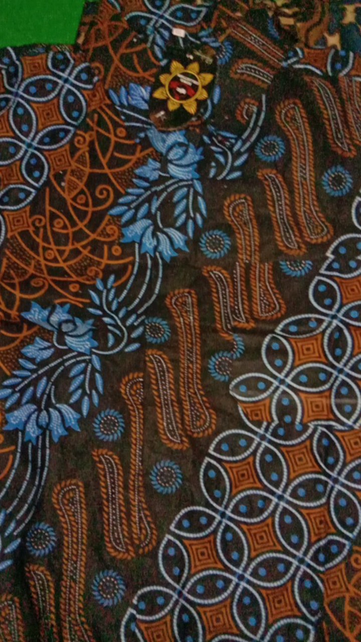 Kemeja Batik Pria Lengan Panjang Size M L Xl Xxl  Bswart Batik Hrb026 Kenongo Hem Panjang Padi