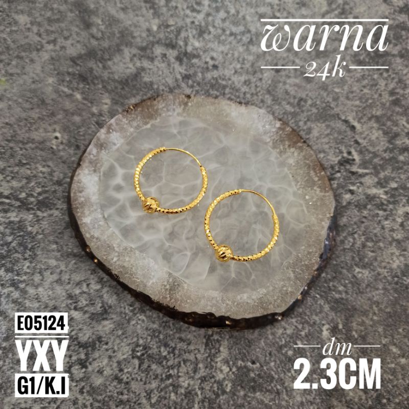 Anting Yaxiya Gipsy DM 2,3cm Warna 24k E05124