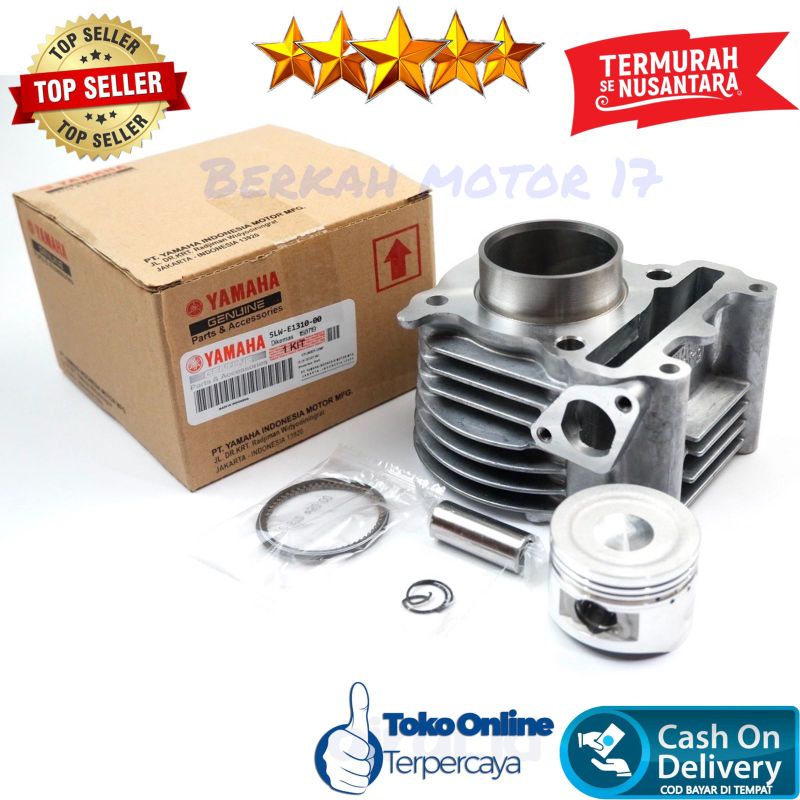 Silinder Blok MIO SPORTY SMILE SOUL FINO NOUVO Cylinder Block Mesin Piston Head Seher Klep YAMAHA 5L