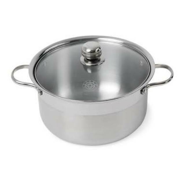 Supra soup pot panci tutup kaca 10 Qt 28 cm