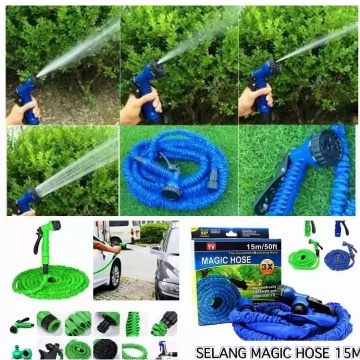 Selang Magic Anti Kusut hose / Selang Air Magic Ajaib Anti Kusut 15 Meter Original - Selang Taman Pa
