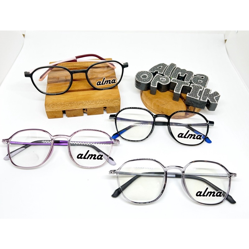 kacamata bisa dengan lensa BLUESACROMIC, BLUECROMIC, BLUERAY, PHOTOCROMIC, BLUESATIN | optik alma