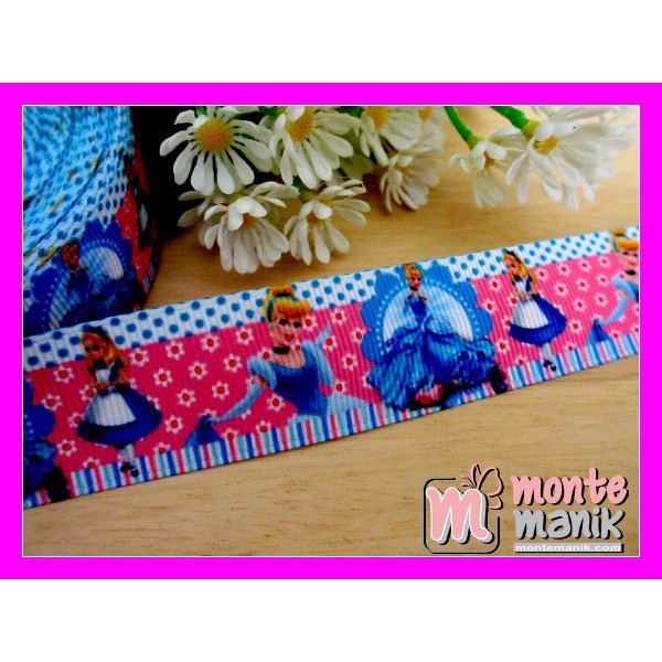 

Bahan Craft Pita Grosgrain Cinderella 1 inch - PITA-040