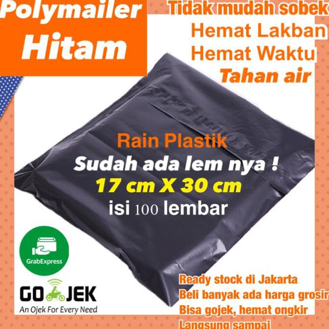 

Polymailer 17x30 hitam isi 100 TERMURAH