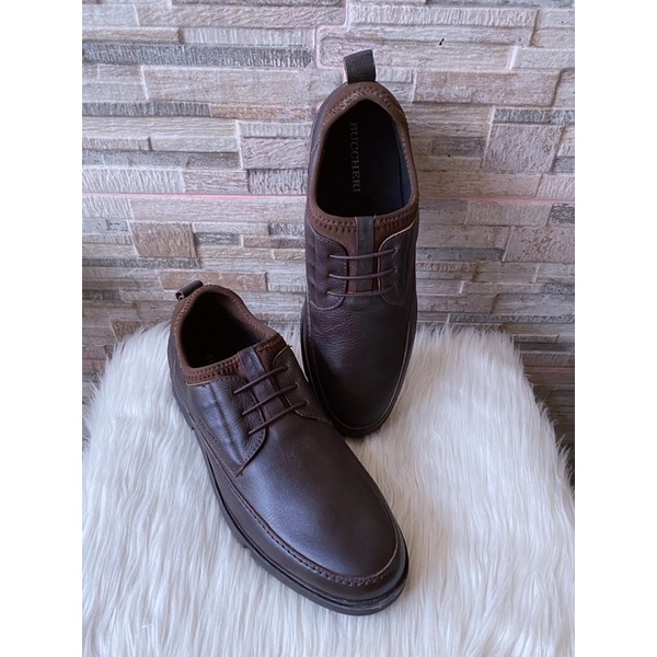 PSPGN.CO | ORIGINAL BRAND BUCCHERI IN BROWN SEPATU PRIA KULIT LOAFER TALI IN KASUAL AUTHENTIC FROM S