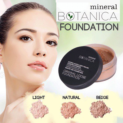 ✦SINAR✦ Mineral Botanica Original Loose Foundation - Bedak Tabur Bulat