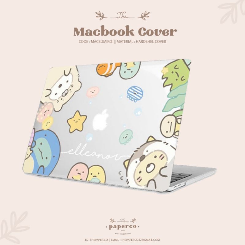 Cover macbook case macbook casing macbook sumiko gurashi
