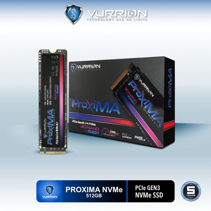 SSD VURRION PROXIMA M.2 NVME 512GB / SSD NVME 512GB