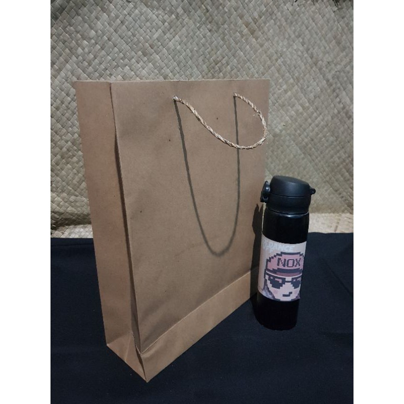 

Paper Bag Coklat Polos Besar 35x25x9