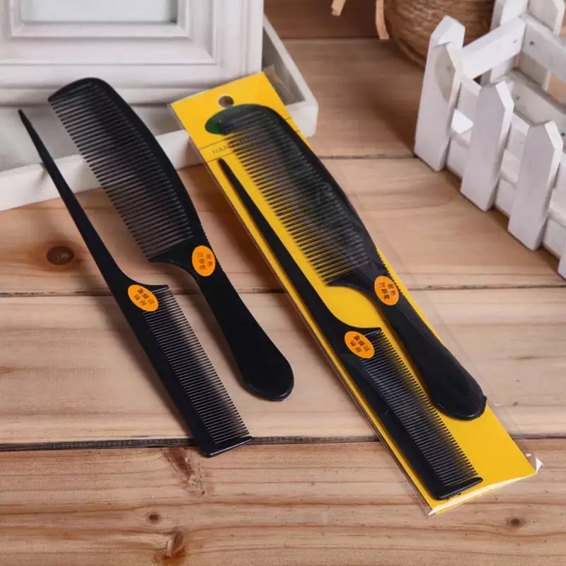 PAKET ISI 2 PCS SISIR HITAM SET POLOS BAGUS AX - MURAH TERLARIS SISIR RAMBUT ANAK KECIL DEWASA WANITA DAN PRIA TERMURAH