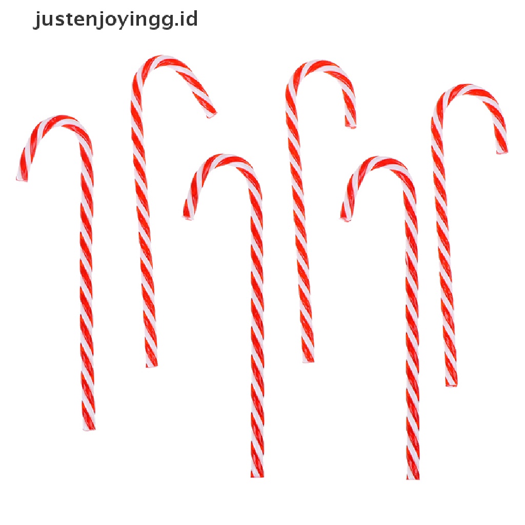 6 Pcs Ornamen Permen Model Gantung Untuk Dekorasi Pohon Natal
