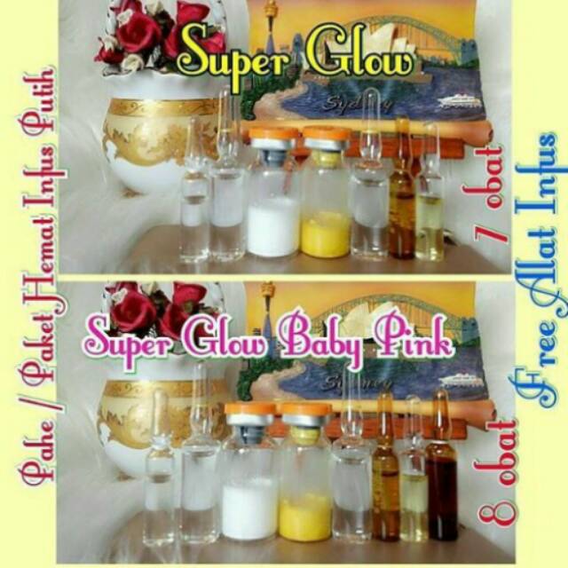 Super glow 300.000 ( minggu ke 1)+ super glow baby pink 325.000(minggu ke 2)