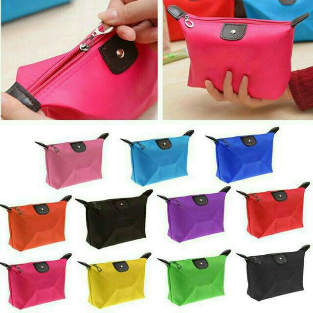 Dompet Tas Kosmetik Polos Cosmetic Makeup Pouch Serbaguna