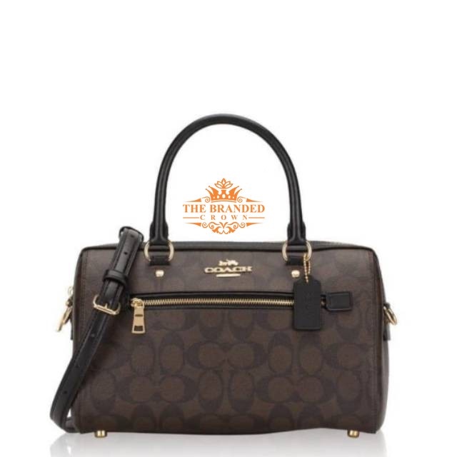 Tas Coach 83607 Rowan Satchel In Signature Mahogany