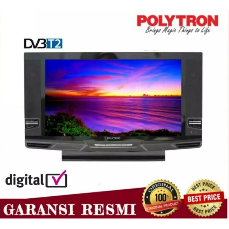 TV POLYTRON PLD24V223 - PLD 24V223 DIGITAL TV HD BERGARANSI
