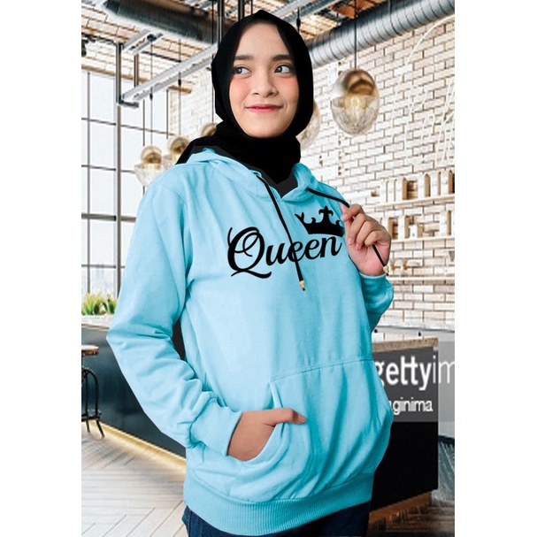 Sweater Hoodie Wanita queen / Sweater Hoodie Korean Style / Sweater Terbaru 2020 / Sweater Tebal / Sweatshirt Hoodie Wanita