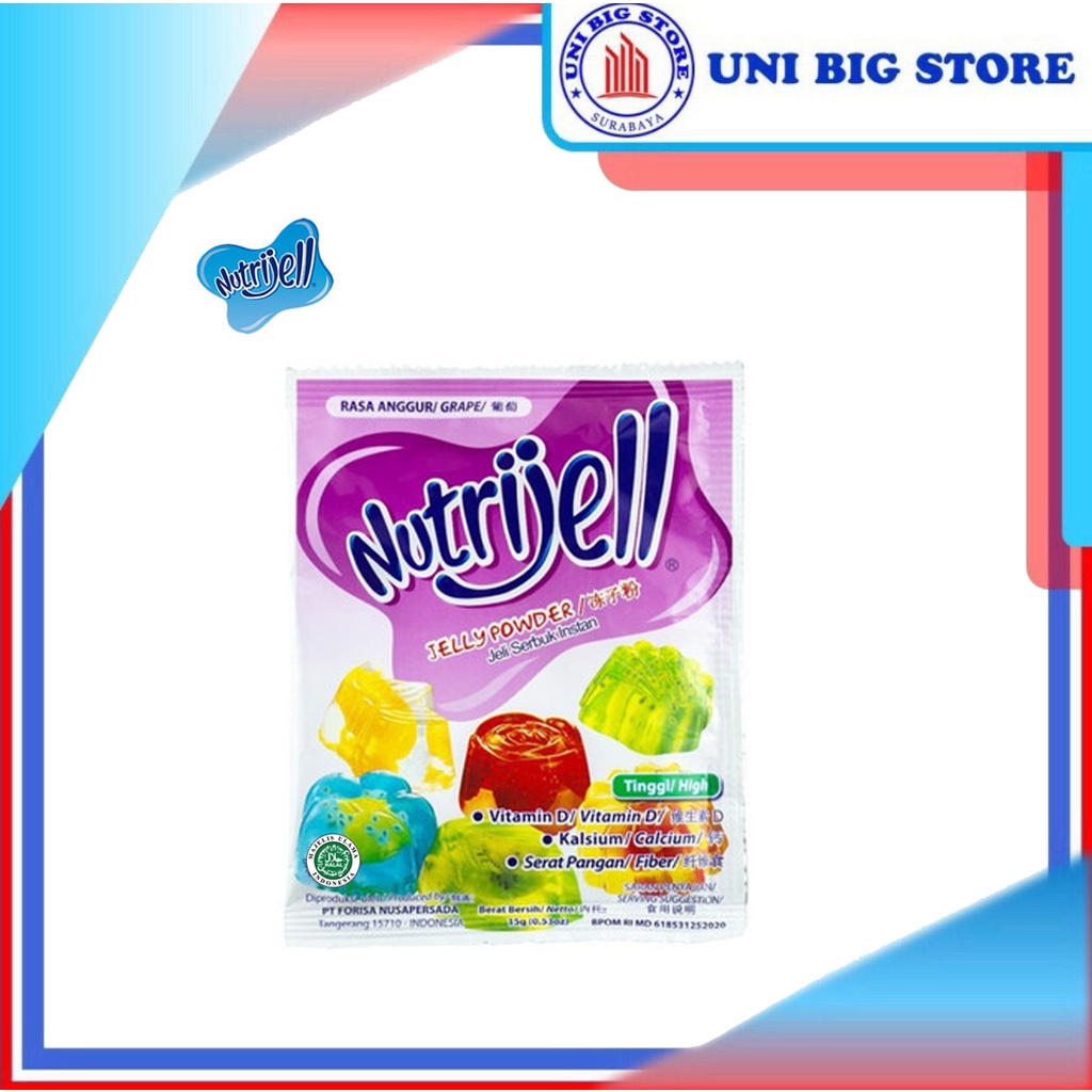 

Nutrijell Jelly Powder Grape 15 gr Anggur